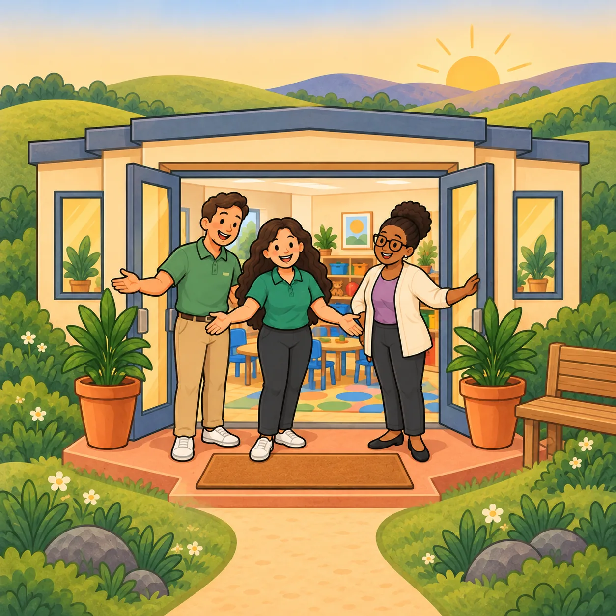 The BH Field team welcoming you at the practice door